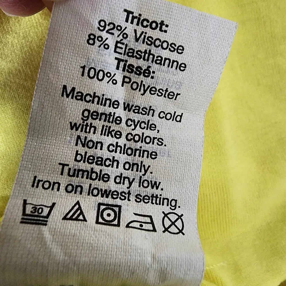 J. Crew Womens Tank Top Medium Yellow Sleeveless Pullover Knit Woven Scoop Neck